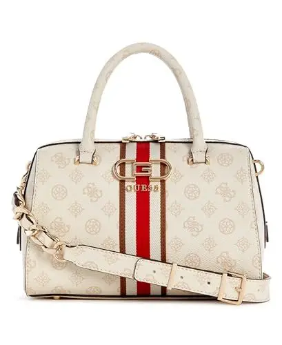 Produktbild: GUESS Nelka Box Satchel Cream Logo