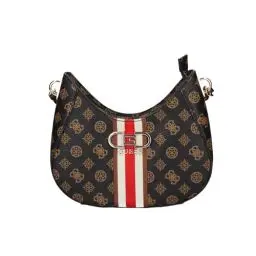 Produktbild: GUESS Nelka Top Zip Crossbody Mocha Logo