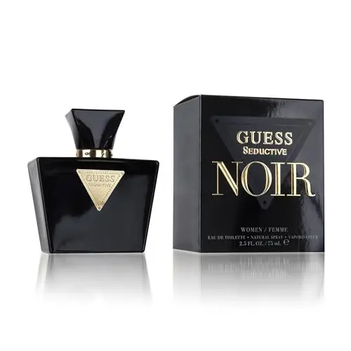 Produktbild: GUESS Seductive Noir, Eau de Toilette für Damen, Ambriert-Blumig, Sinnlicher Duft, Lang Anhaltend, 75 ml
