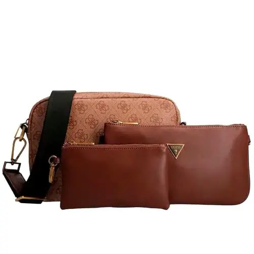Produktbild: GUESS Vezzola Triple Pochette Beige/Brown
