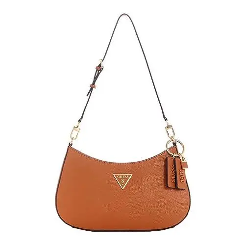 Produktbild: GUESS Women Noelle TOP Zip Shoulder Bag, Leichter Cognac