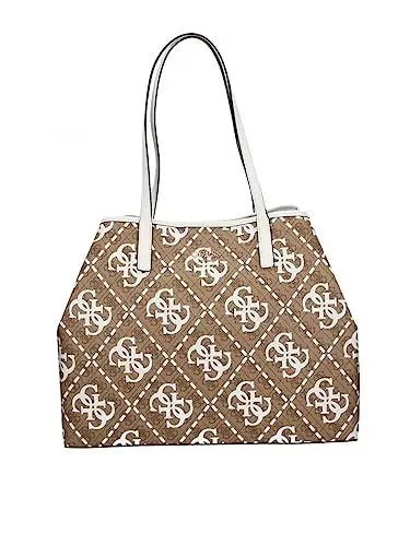 Produktbild: GUESS Women Vikky Large Tote Bag, Latte Logo/Weiß