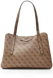 Produktbild: Guess Damen ECO Brenton GIRLFRIE Tasche, Latte Logo