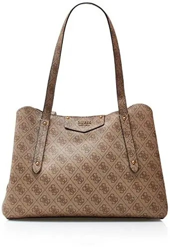 Produktbild: Guess Damen ECO Brenton GIRLFRIE Tasche, Latte Logo