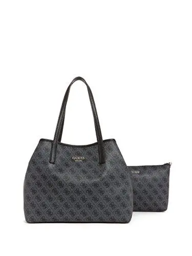Produktbild: Guess Damen Vikky Handbag, Black (Coal/Coa), Einheitsgröße