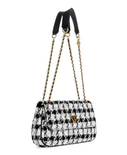 Produktbild: Guess Giully Schultertasche schwarz/weiß