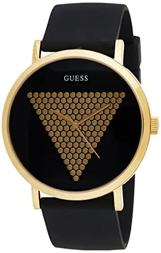 Produktbild: Guess Herren Analog Quarz Uhr mit Silikon Armband W1161G1