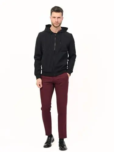 Produktbild: Guess Tech Hoodie Zipper Sweatshirt mit Reißverschluss (L, Schwarz), Schwarz
