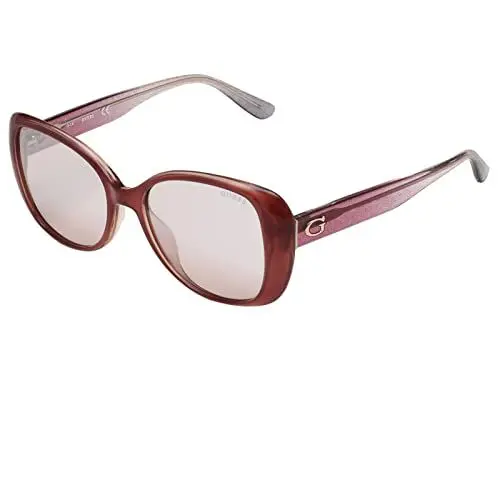 Produktbild: Guess Unisex-Erwachsene GU7554 74F 54 Sonnenbrille, Pink (Rosa)