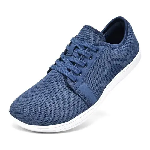 Produktbild: Gugifcto Barfußschuhe Weit Zehenschuhe - Minimalistische Barfuß Sneaker Mit Zero-Drop Sohle für Damen und Herren NavyBlue 44