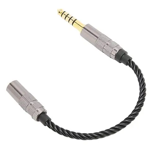 Produktbild: 4,4 Mm Symmetrischer Stecker auf 3,5 Mm Stereo-Kopfhörer-Adapterkabel, Vergoldet, OFC-Kabel für NW-ZX507 DMP-Z1 NW-ZX300A NW-WM1Z TA-ZH1ES NW-WM1A MDR-Z1R PHA-2A Usw