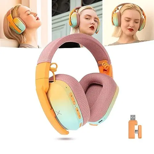 Produktbild: G810 Kabelloses Gaming-Headset, 2,4 G Headset mit Geringer Latenz, Faltbarer RGB-Bluetooth 5.2-Kopfhörer, mit Integriertem Mikrofon, 50 Stunden Spielzeit, für, für PS5