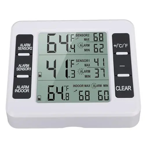 Produktbild: Gugxiom ThermoPro TP50 Digitales Hygrometer, Innenthermometer und Luftfeuchtigkeitsmesser mit Temperaturüberwachung, Gut Ablesbares LCD-Display