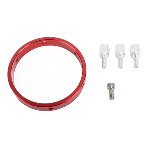 Produktbild: Guide Scope Ring Kit Aluminiumlegierung 6 Loch 110 -mm -Finder -Zielfernrohr -Ring mit M6 -Schrauben 1/4 Zoll Schraubenloch für Teleskoprohrdurchmesser 90 bis 110 mm rot
