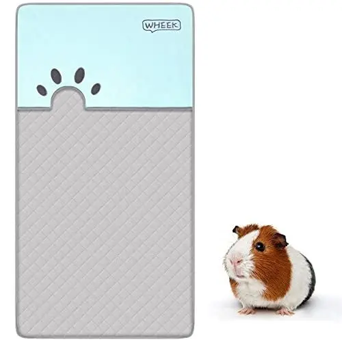 Produktbild: Guinea Pig Cage Liner - Meerschweinchen Käfig Zubehoer, Pipi Pads mit Kleintierhöhle Buddelkiste für Kaninchen Hamster Katzen Chinchilla, Super Saugfähige Matte und Wasserdichte Unterseite 120 × 61 cm