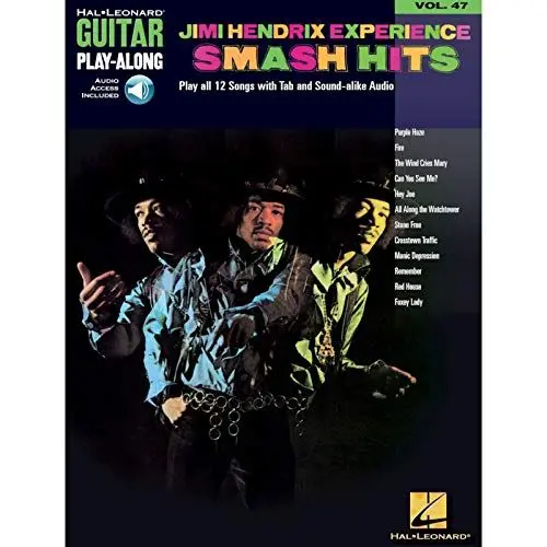 Produktbild: Guitar Play-Along Volume 47 Jimi Hendrix Experience Smash Hits Gtr Tab (Hal Leonard Guitar Play-Along, Band 47): Play all 12 Songs with Tab and ... (Hal Leonard Guitar Play-Along, 47, Band 47)
