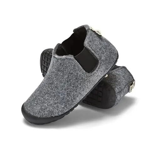 Produktbild: Gumbies Brumby Boots - Hausschuhe aus recycelten Materialien - kuschelig warm, für Drinnen und Draußen geeignet, rutschfeste und stabile Sohle, herausnehmbare Einlegesohle - Grey Charcoal, Größe 37