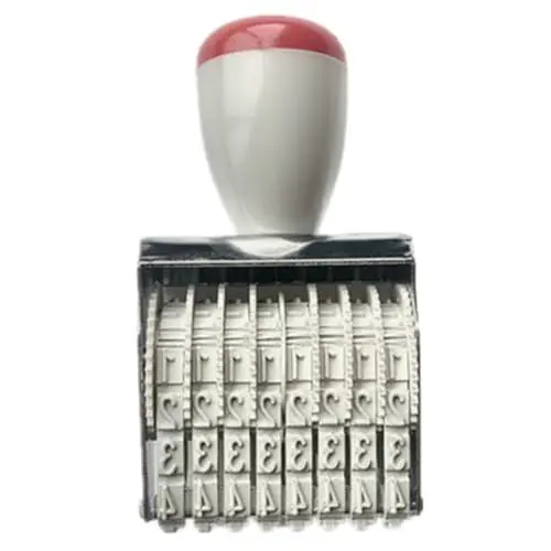 Produktbild: KJDKNC Gummi Datumsstempel 6 Ziffern 8 Ziffern Gummistempel Liniendatum Bürostempel Rotierender Stempel Für Scrapbooking Verpackung Basteln