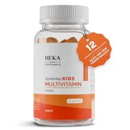 Produktbild: Gummibärchen Vitamine für Kinder - 60 Stück - Multivitamin Kinder Gummis für Immunsystem Stärken - Bärchen mit 11 essentiellen Vitaminen - Kindern Nahrungsergänzungsmittel - Zuckerfrei & Glutenfrei