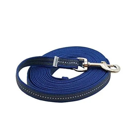 Produktbild: Gummierte Leine ohne Handschlaufe - blau, 750 cm (7,5 m)