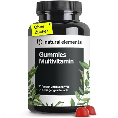 Produktbild: Gummies Multivitamin – 120 fruchtige Gummibärchen – natürliches Aroma – mit 12 Vitaminen und Mineralstoffen (Vitamin C, D3, Biotin, Folsäure, Zink & mehr) – in Deutschland produziert & laborgeprüft
