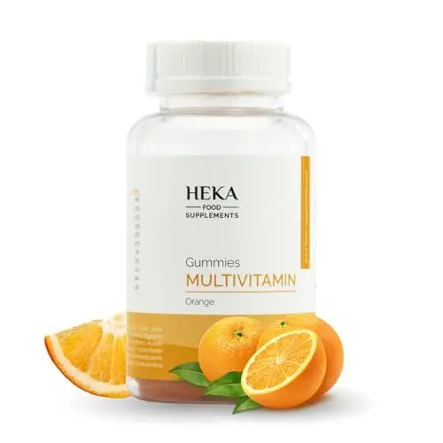 Produktbild: Multivitamin Gummies – 60 Vitamin Gummibärchen für Erwachsene – 12 Vitamine und Mineralstoffe (Vitamin A, D, C, E, B2, B6, B12, Biotin, Folsäure, Zink, Jod & Inositol) – Für Frauen & Männer – Vegan