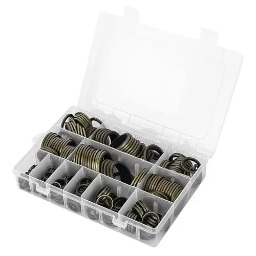 Produktbild: Gummi-O-Ringe, O-Ring-Sortiment-Set, 240 Stück, Ölstopfendichtung, 68 8 Mm, Metall-Gummi-Dichtungsölring, Ablassstopfen-Dichtungssatz