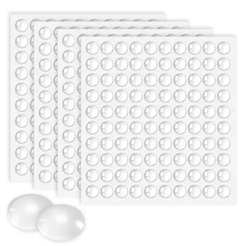 Produktbild: Gummipuffer Selbstklebend 6mm 400 STK Gummifüße Anschlagpuffer Gummistopper Selbstklebend Elastikpuffer Türpuffer Transparent für Schränke