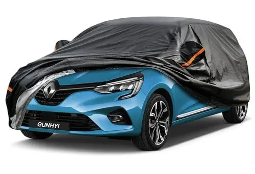 Produktbild: GUNHYI Autoabdeckung Wasserdicht und atmungsaktiv, Abdeckplane Geeignet für Fiesta, Polo, Skoda Fabia, Adam, Hyundai i10, Audi A1, Swift, Vollgarage Autoplane mit 7 Schichten Material.(360 zu 415 cm)