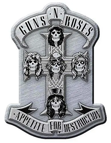 Produktbild: Guns N' Roses Pin Badge Appetite for Destruction Band Logo offiziell Metal Lapel Taglia unica