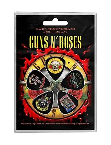 Produktbild: Guns N Roses Plectrum Pack Bullet Band Logo Nue offiziell 5 Pack Guitar Picks