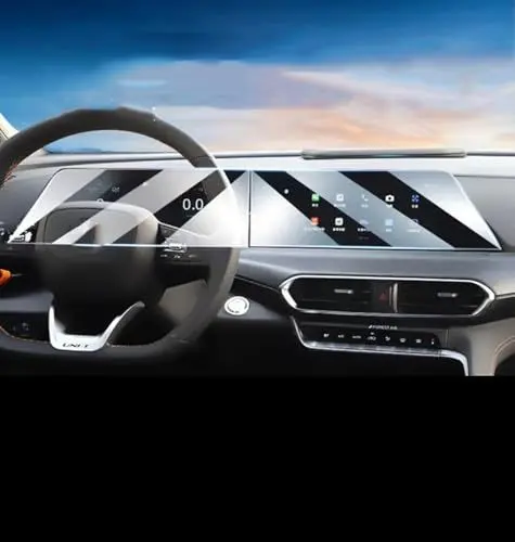 Produktbild: GUPEB Für Changan Uni-T-Einheit 2022 2023 LCD-Autoradio GPS-Navigation Gehärtetes Glas und Armaturenbrett Displayschutzfolie