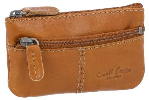 Produktbild: Gusti Schlüsseltasche Leder - Rook Portemonnaie Geldbeutel Klein Schlüsseletui Schlüsselmappe Braun Leder