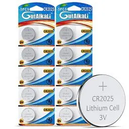 Produktbild: GutAlkaLi 10 Stück CR2025 3V Batterien Lithium Knopfzellen Elektro CR 2025 Lithium