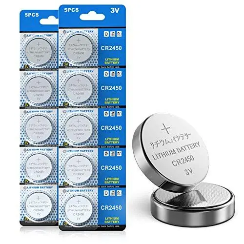 Produktbild: GutAlkaLi 10 Stück CR2450 3V Lithium Knopfzelle Elektro CR 2450 Lithium