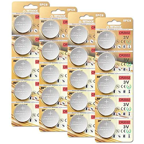Produktbild: GutAlkaLi 20 Stück CR2032 3V Batterien CR 2032 Knopfzelle (Lithium Knopfzellen - 3 Volt im 20-er Pack)