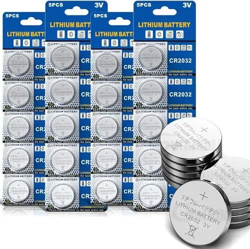 Produktbild: GutAlkaLi CR2032 3V Lithium Knopfzelle Elektro CR 2032 Lithium, 4 Packungen mit je 5 Einheiten, 20 Stück