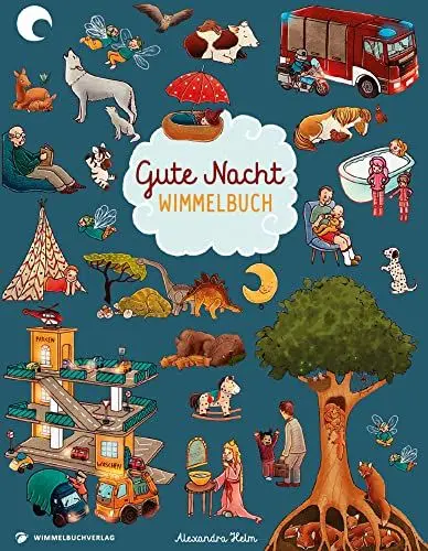 Produktbild: Gute Nacht Wimmelbuch: Gute Nacht Geschichten in Bildern ab 2 Jahre