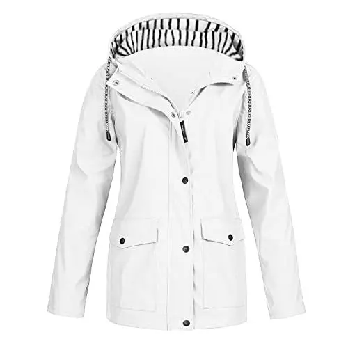 Produktbild: GUTOUWAN Jacke Damen Schwarz Dünne Daunenjacke Damen Damen Jacke Camo Mantel Leichte Damenjacke Lang Coats Jacke Kurz Damen Mantel Winter Steppjacke Mädchen Steppjacken Damen Mantel Beige 3D Jacke