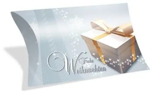 Produktbild: Gutscheinkarten in Etui-Form (10 Stück) einfach Werte eintragen und stempeln - Geschenkbox für Weihnachten