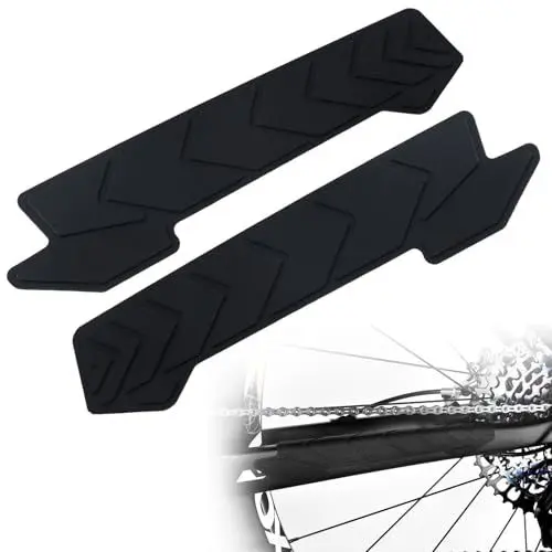 Produktbild: GUUFOO 2 Stück Fahrrad Kettenstrebenschutz,MTB Silikon Kettenstreben Rahmenschutz,Fahrradzubehör leicht,Kettenstreben Rahmenschutz sicherer Schutz vor Kratzer & Beschädigungen