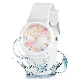 Produktbild: GUUMUXIN Kinderuhr Jungen Mädchen,Armbanduhr Analog,Quartz Uhr mit Kautschuk Wasserdicht Outdoor Sports