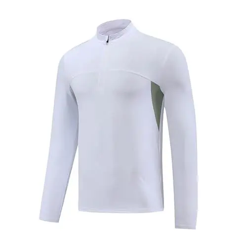 Produktbild: Guveguc Langarmshirt Herren Shirts Langärmliges Shirt Einfarbige Tshirt Lässig Langärmeliges T-Shirts Angebote Männer Sportshirt Winter Tee Junge Warme Sweatshirt Warehouse Deal Weiß XXL