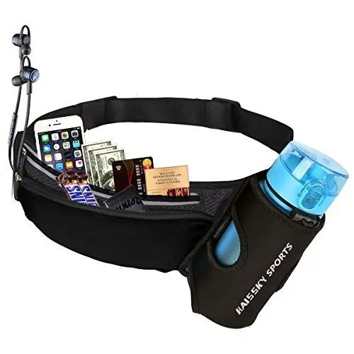 Produktbild: Guzack Gürteltasche Hüfttasche Bauchtasche für Trinkflasche, Sports Trinkgürtel Waistpacks für Outdoors Fitness Ausgeführt Radfahren Wandern Walking, Laufgürtel mit Telefon bis zu 7,0