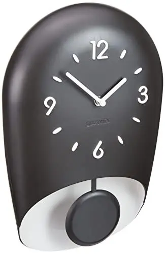 Produktbild: Guzzini - Home, BELL Wanduhr mit Pendel, Pendeluhr - Kohle, 22x8xh 33 cm - 168604209