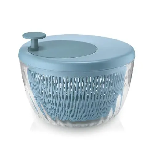 Produktbild: Guzzini - Kitchen Active Design, SPIN&STORE Salatschlüder mit Deckel - Azur Matt, Ø26 x h19 cm | 4000 cc - 170900134