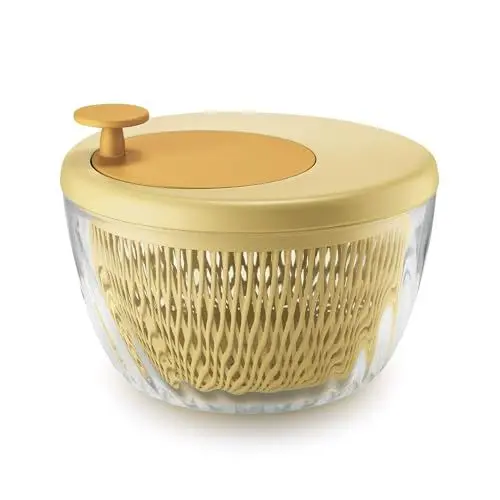 Produktbild: Guzzini - Kitchen Active Design, SPIN&STORE Salatschlüder mit Deckel - Säure Gelb, Ø26 x h19 cm | 4000 cc - 17090056