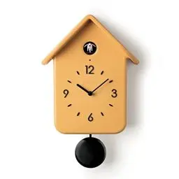 Produktbild: Guzzini - QQ, Kuckucksuhr mit Pendel - Ocker, 24,8 x 12 x h39 cm - 16860208, Yellow