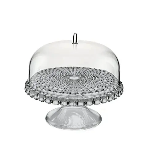 Produktbild: Guzzini - Tiffany, Kleine Tortenplatte Mit Fuß Und Haube - Himmelgrau, Ø30 x h27 cm - 19940192