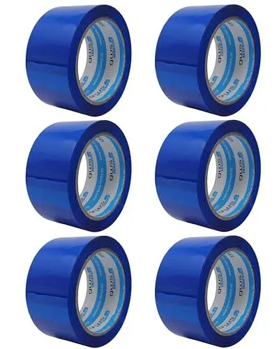 Produktbild: gws Paketklebeband 6 Rollen blau Geräuscharmes Universalklebeband zum Verpacken von Paketen - Hohe Klebekraft - Profi-Qualität 66 m Länge 50 mm Breite